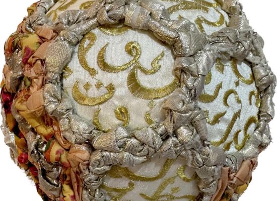 Prayer of Day Six:  Work Size: 70 cm Medium: Embroidery on fabric